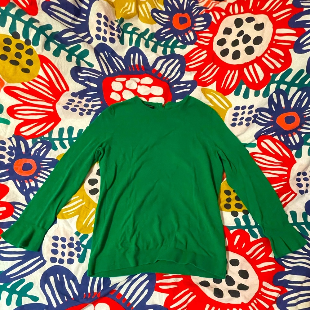 Green Talbots Petite Sweater
